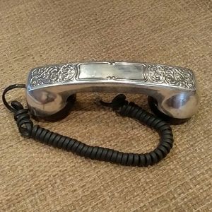 Vintage Leonard Silver Plate Phone Hand Set Cover